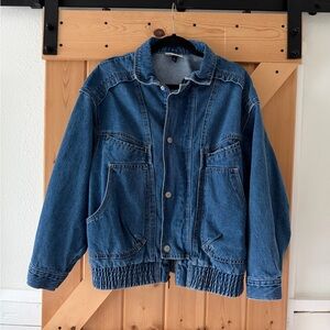 Universal Thread Relaxed Denim Bomber Jacket
